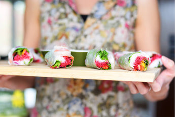 Rouleaux de printemps multicolores