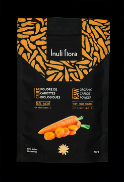 Poudre de carotte bio (17 portions de légumes par sac)