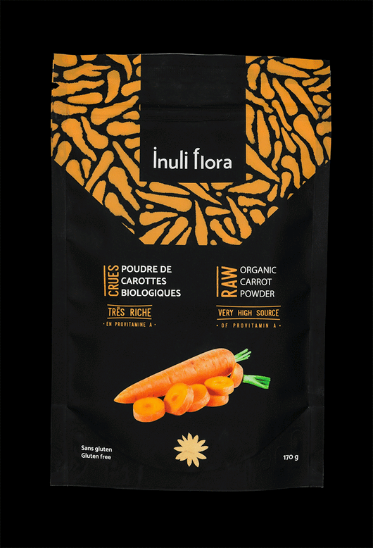 Poudre de carotte bio (17 portions de légumes par sac)